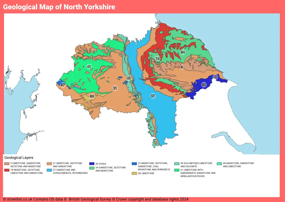 Geological Map of North Yorkshire